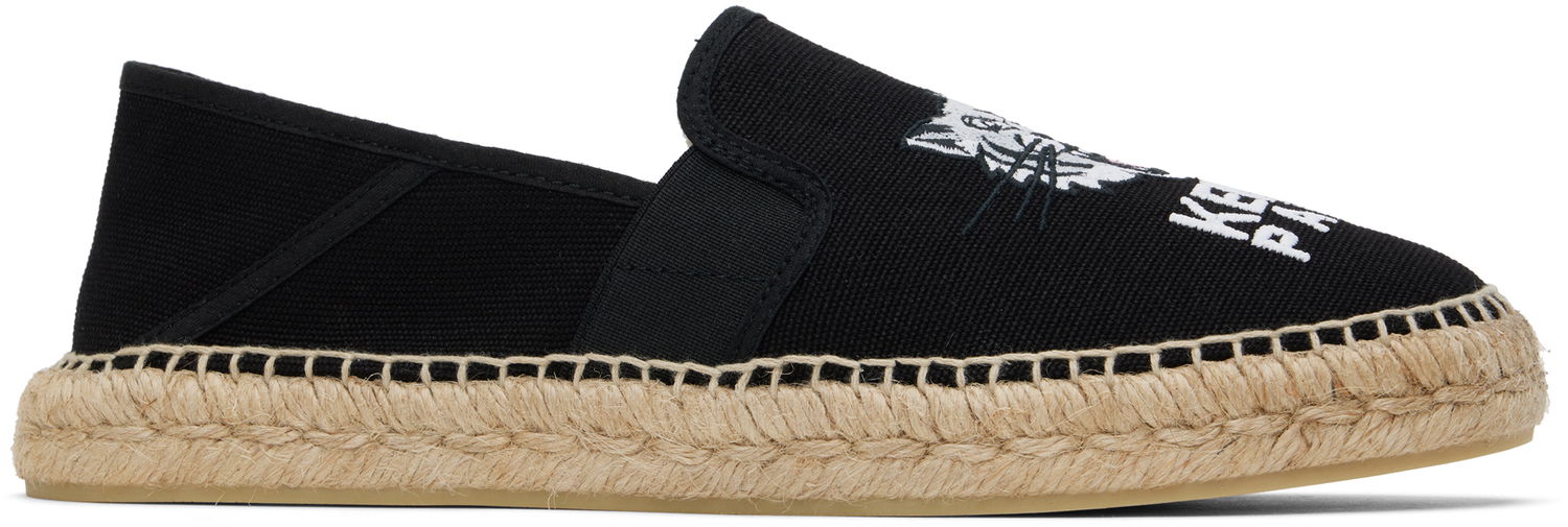 Sneakers og sko KENZO Paris Elastic Espadrilles Sort | FF55ES050F83, 0