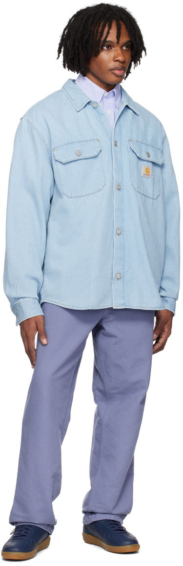 Skjorte Carhartt WIP Carhartt WIP Harvey Denim Overshirt Blå | I033346, 3