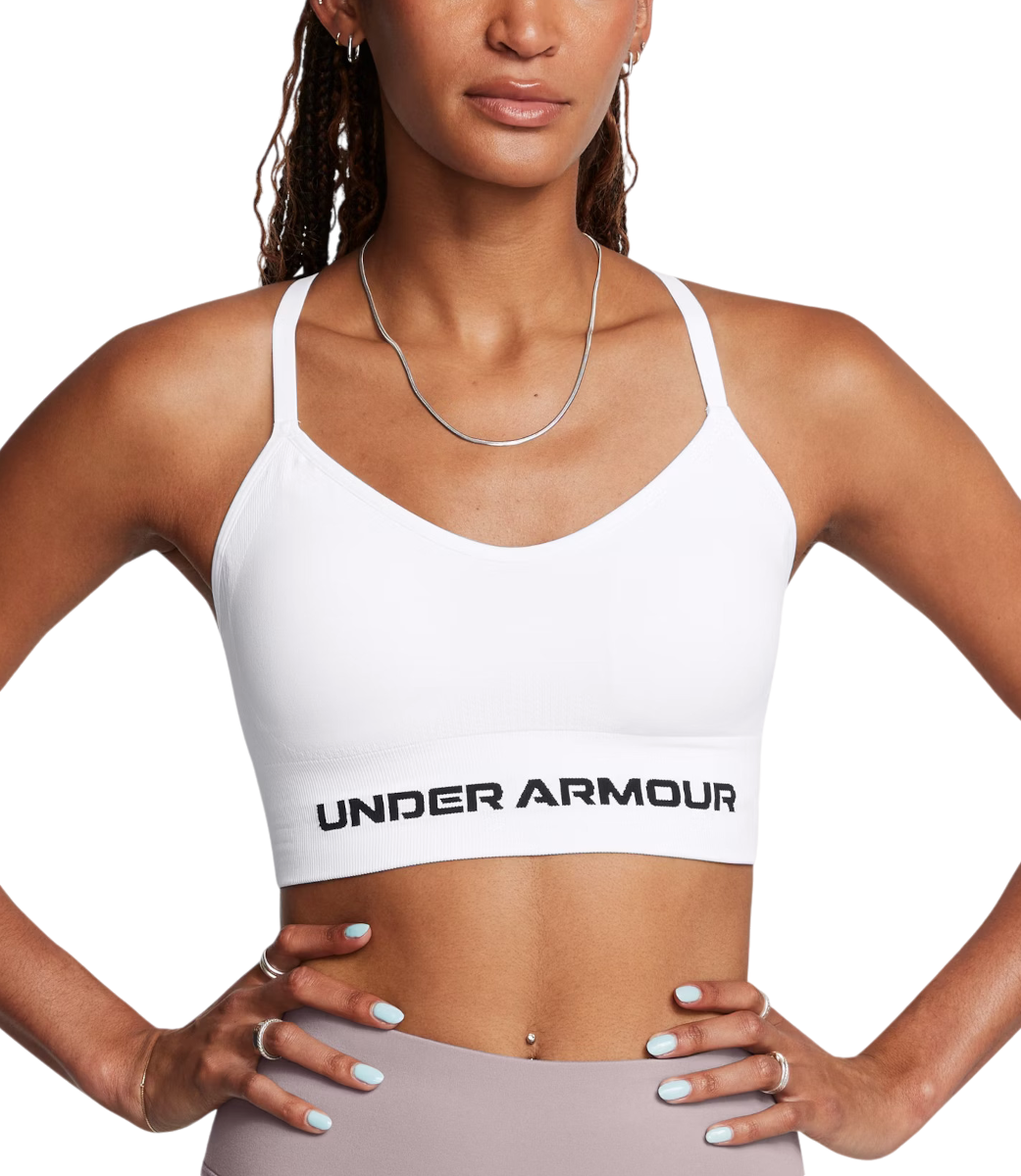 Bh Under Armour Seamless Low Bra Hvid | 1384417-100, 0