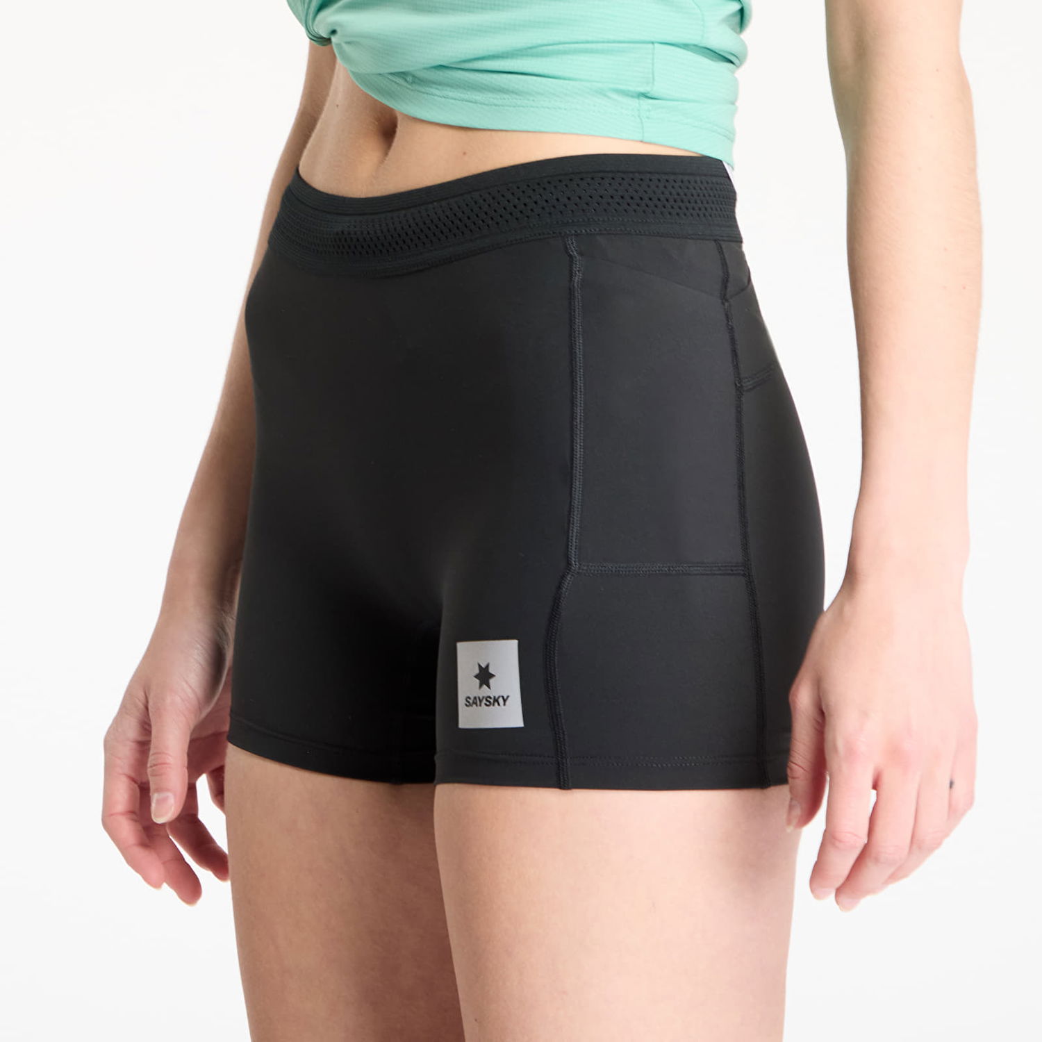 Shorts Saysky SAYSKY Flow+ Race Short Tights 4" Sort | XWRST62C901, 1