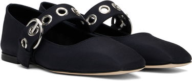 Bælter Aeyde Aeyde Uma Eyelet Ballerina Flats Mørkeblå | A11-FL-RKLS08FL159-SS25-519-069, 3