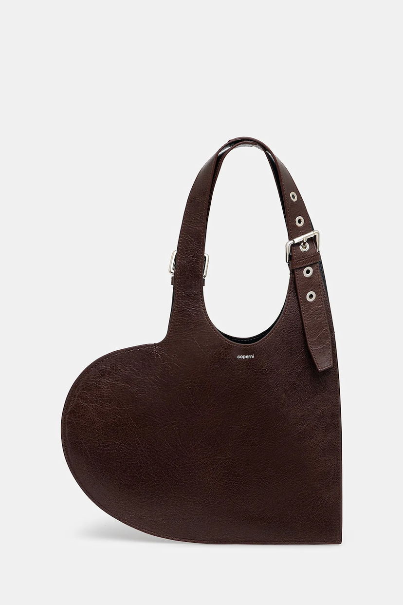 Mulepose Coperni Belt Heart Tote Brun | COPBA112F6064