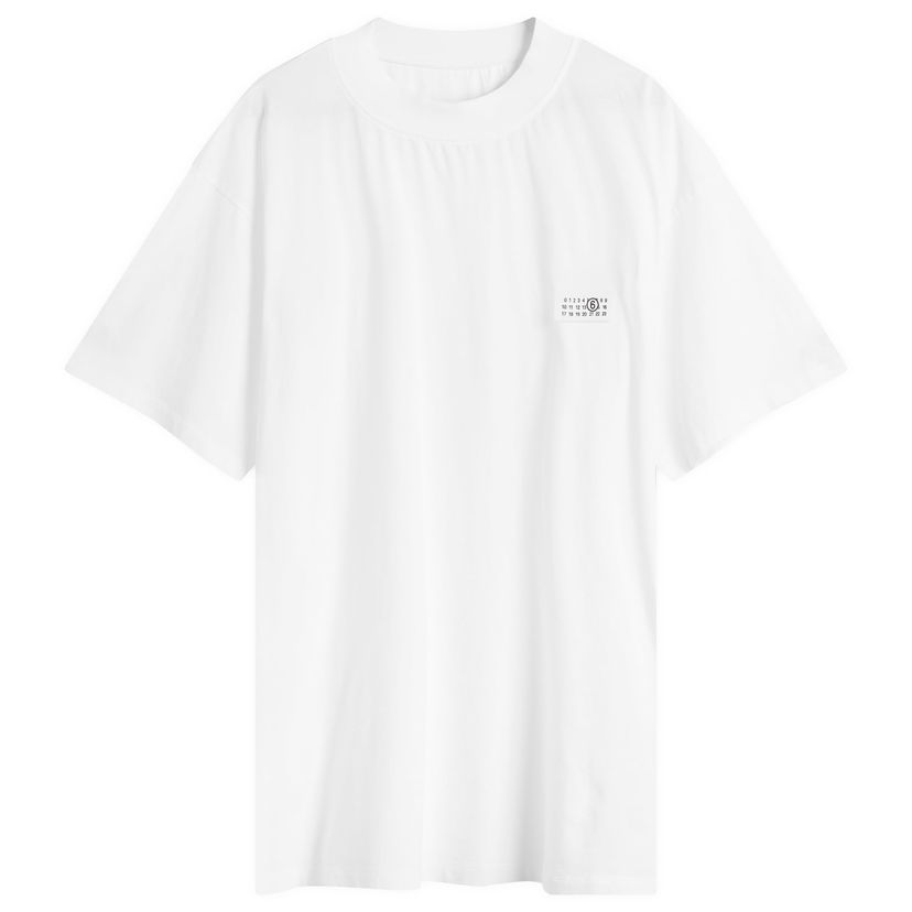 T-shirt Maison Margiela MM6 Oversized Small Logo T-Shirt W Hvid | S62GD0207-M20048-100
