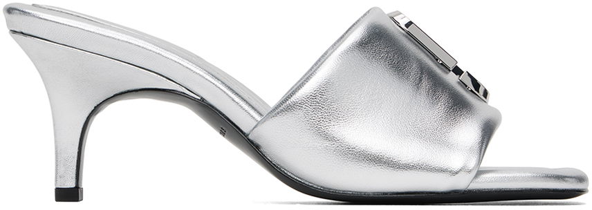 Kjole Marc Jacobs Marc Jacobs 'The Leather J Marc' Heeled Sandals Metalisk | 2S4FSA001F04, 0