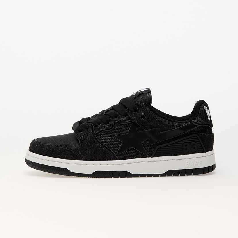 Sneakers og sko BAPE A BATHING APE Bape Sk8 Sta Denim Black Sort | 001FWJ202005I BLK