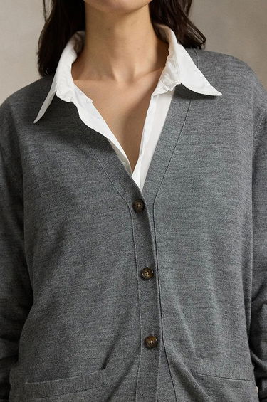 Sweater Polo by Ralph Lauren Wool Cardigan Grå | 211956233, 3