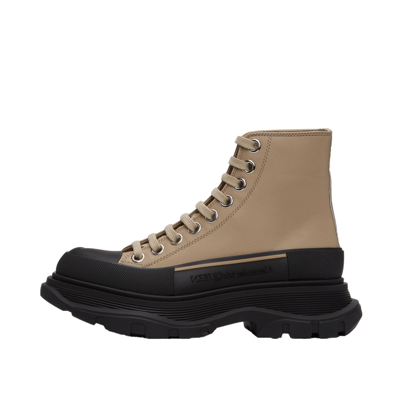 Sneakers og sko Alexander McQueen Tread Slick High Sneakers Beige | 633900WHZ62