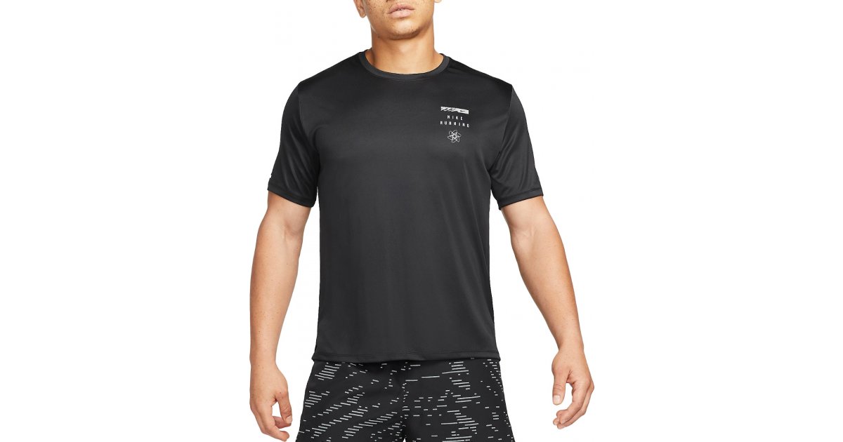 T-shirt Nike Run Division Miler Dri-FIT UV T-Shirt Sort | dm4711-010, 1
