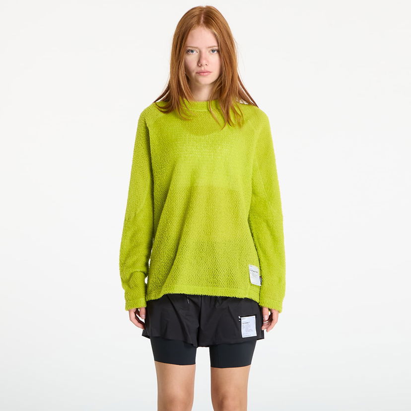 Sweater Satisfy Satisfy FuzzFleece AD Long Tee Grøn | 11067-GG