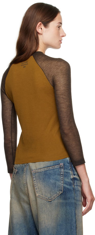T-shirt Acne Studios Acne Studios Semi-Sheer T-Shirt Brun | A60588-, 2