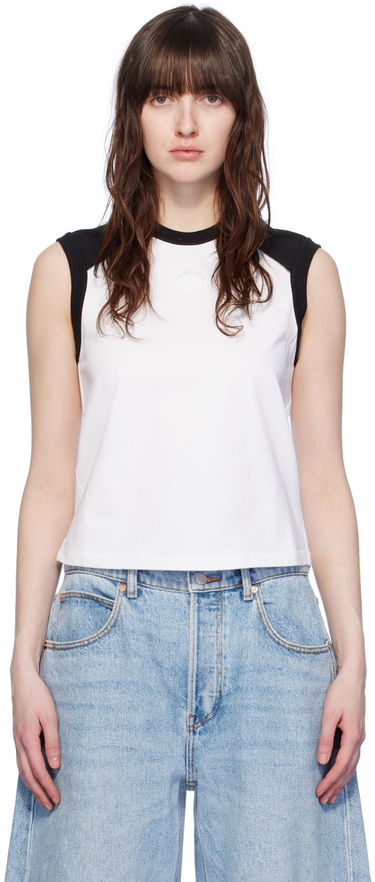 Tanktop Alexander Wang Alexander Wang.t Raglan Sleeveless T-Shirt Hvid | 4CC2241467, 0