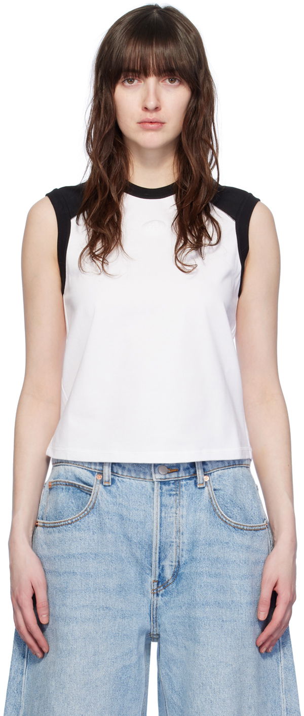 Tanktop Alexander Wang Alexander Wang.t Raglan Sleeveless T-Shirt Hvid | 4CC2241467