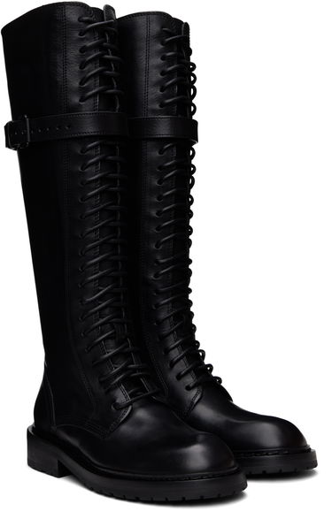Tøj Ann Demeulemeester Ann Demeulemeester High Danny Tall Boots Sort | B0010063 LT047, 3