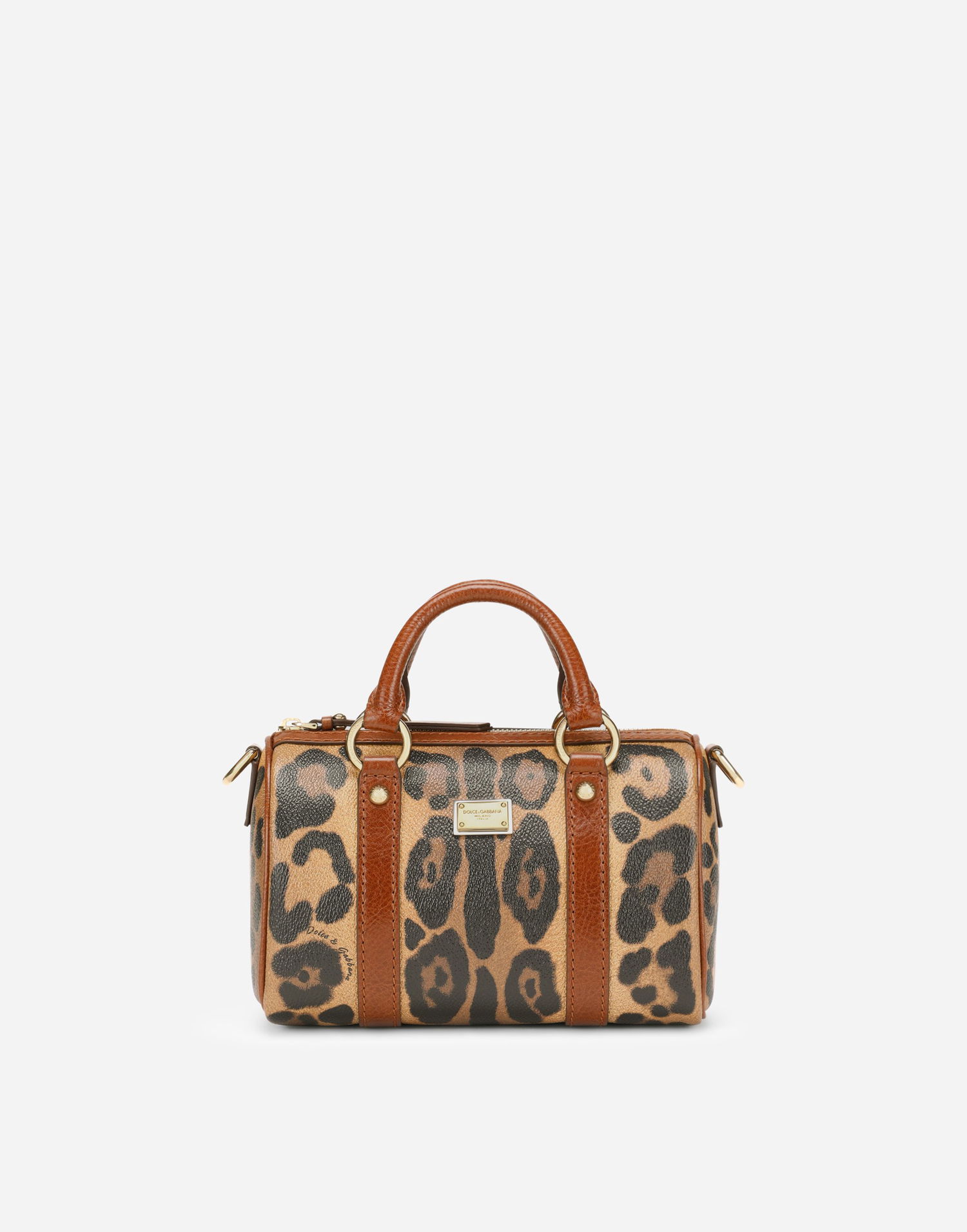 Håndtaske Dolce & Gabbana Small Box Satchel Leopard Print Flerfarvet | BB6930AW384HYNBM, 0