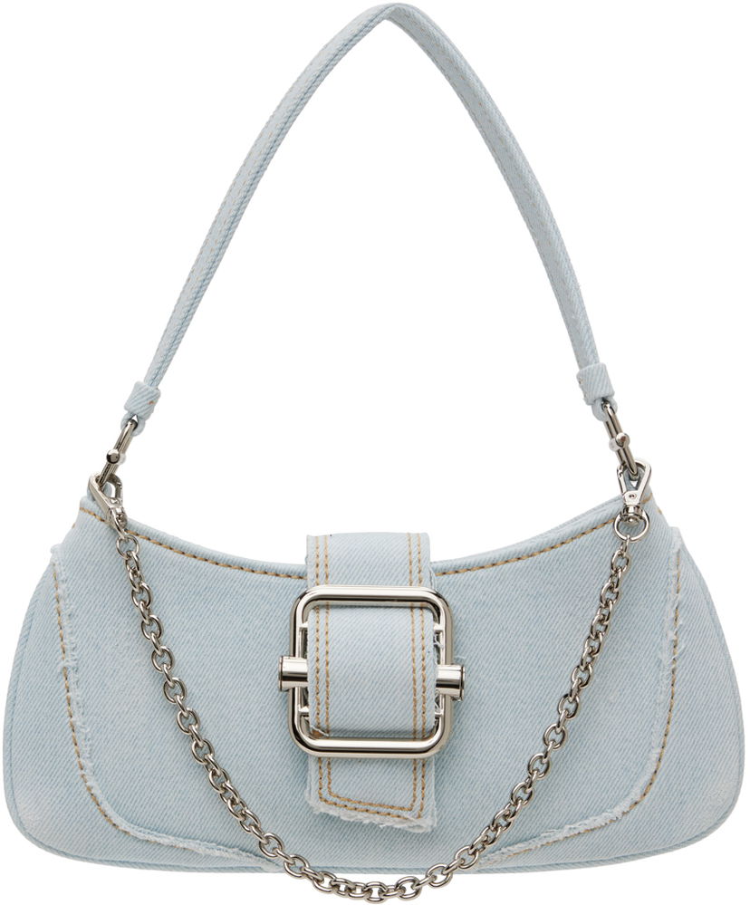 Håndtaske OSOI Small Denim Shoulder Bag With Chain Blå | 24SB050-01-03