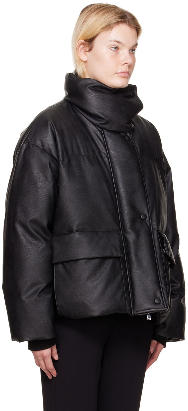 Puffer jakke Stella McCartney Stella McCartney Alter Mat Puffer Jacket Sort | 680025SKB20, 1