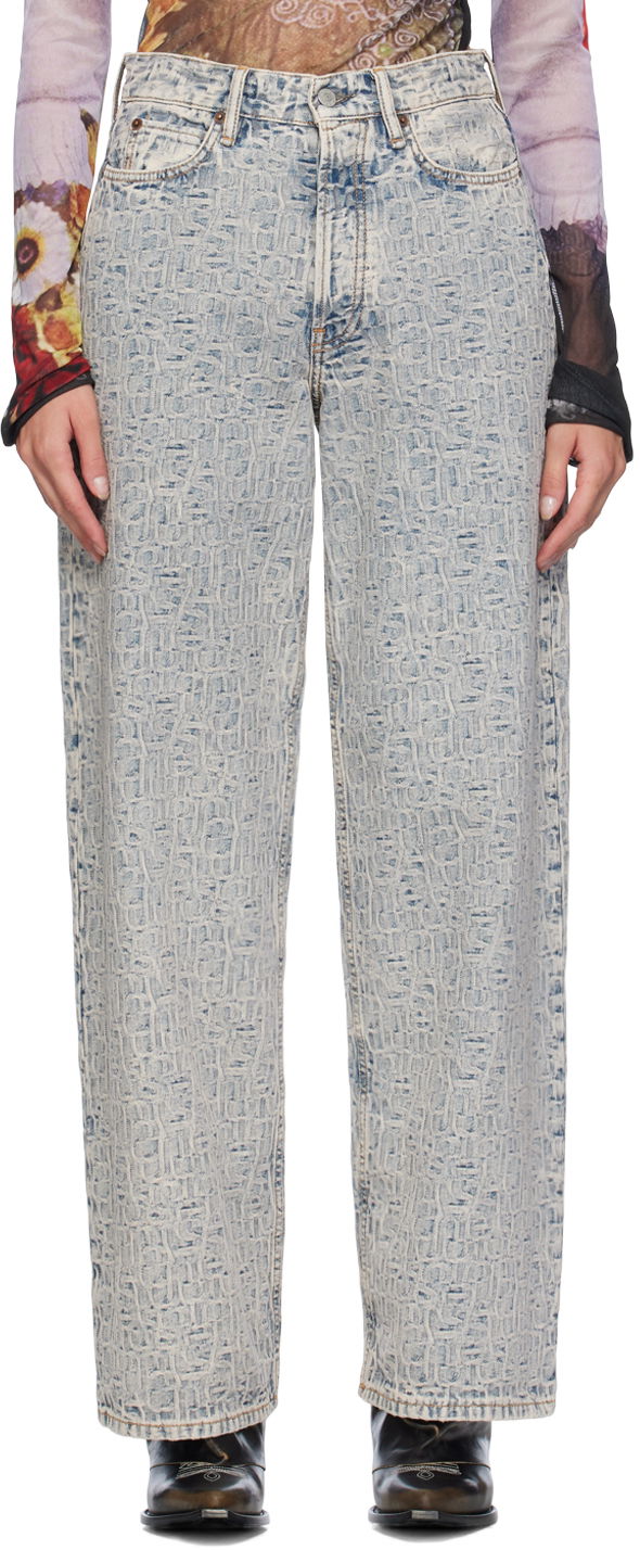 Jeans Acne Studios Acne Studios Loose Monogram 1981 Jeans Blå | A00433, 0