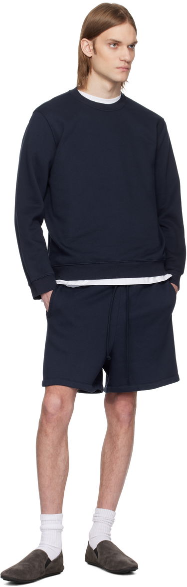 Shorts SKIMS SKIMS Fleece Lounge Relaxed Shorts Mørkeblå | BO-SHO-5340M-NAVY, 3