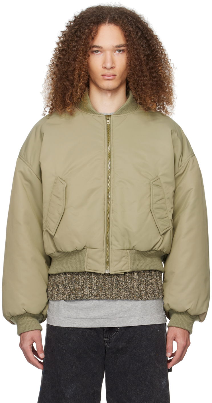 Bomberjakke We11done We11done Puff Bomber Jacket Grøn | WD-JP0-24-102-U-KK
