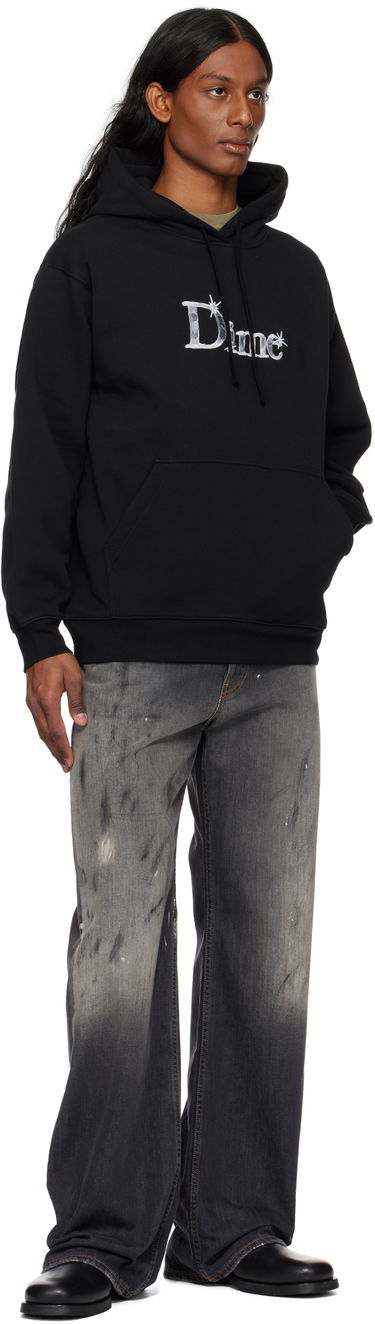Sweatshirt Dime Shiny Classic Hoodie Sort | DIME2SP2545BLK, 3