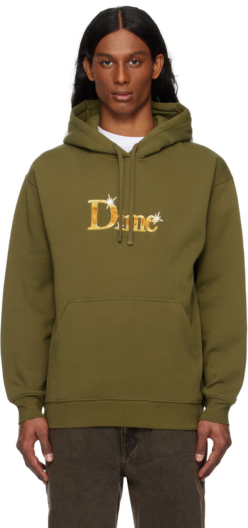Sweatshirt Dime Classic Shiny Hoodie Grøn | DIME2SP2545OLI