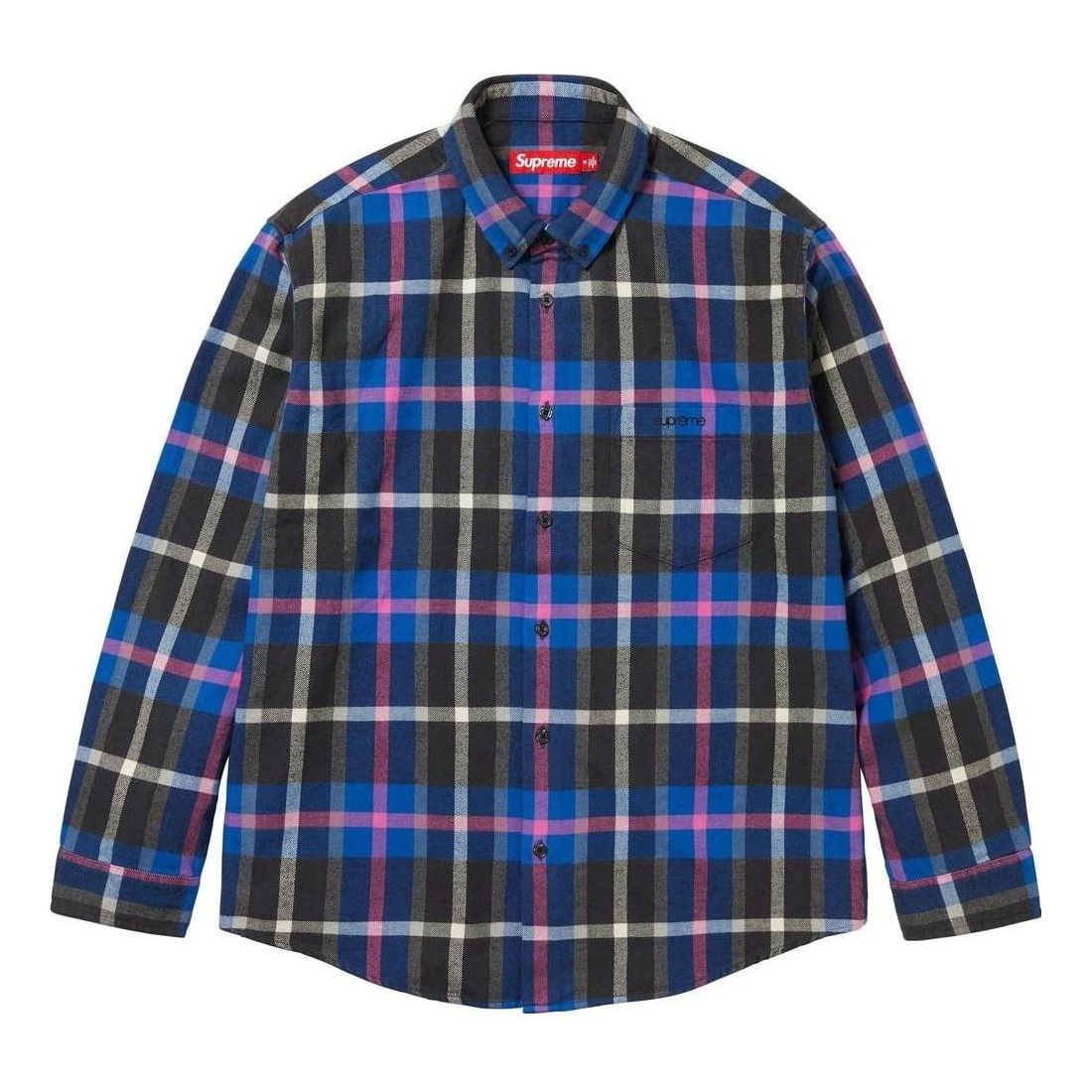 Skjorte Supreme Plaid Shirt Blå | SUP-FW23-082, 0