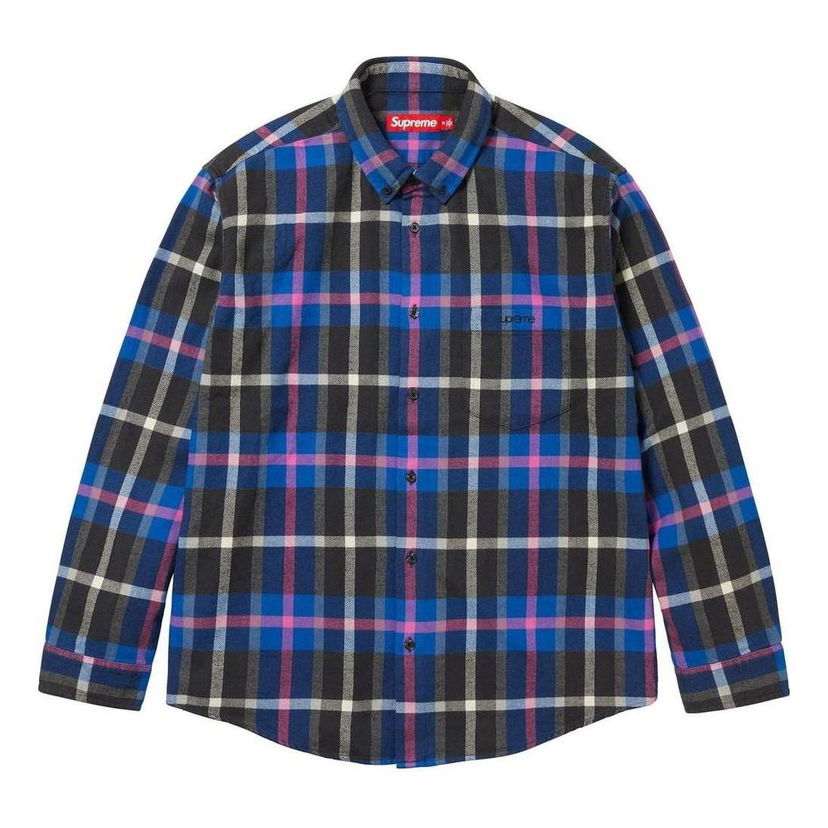 Skjorte Supreme Plaid Shirt Blå | SUP-FW23-082