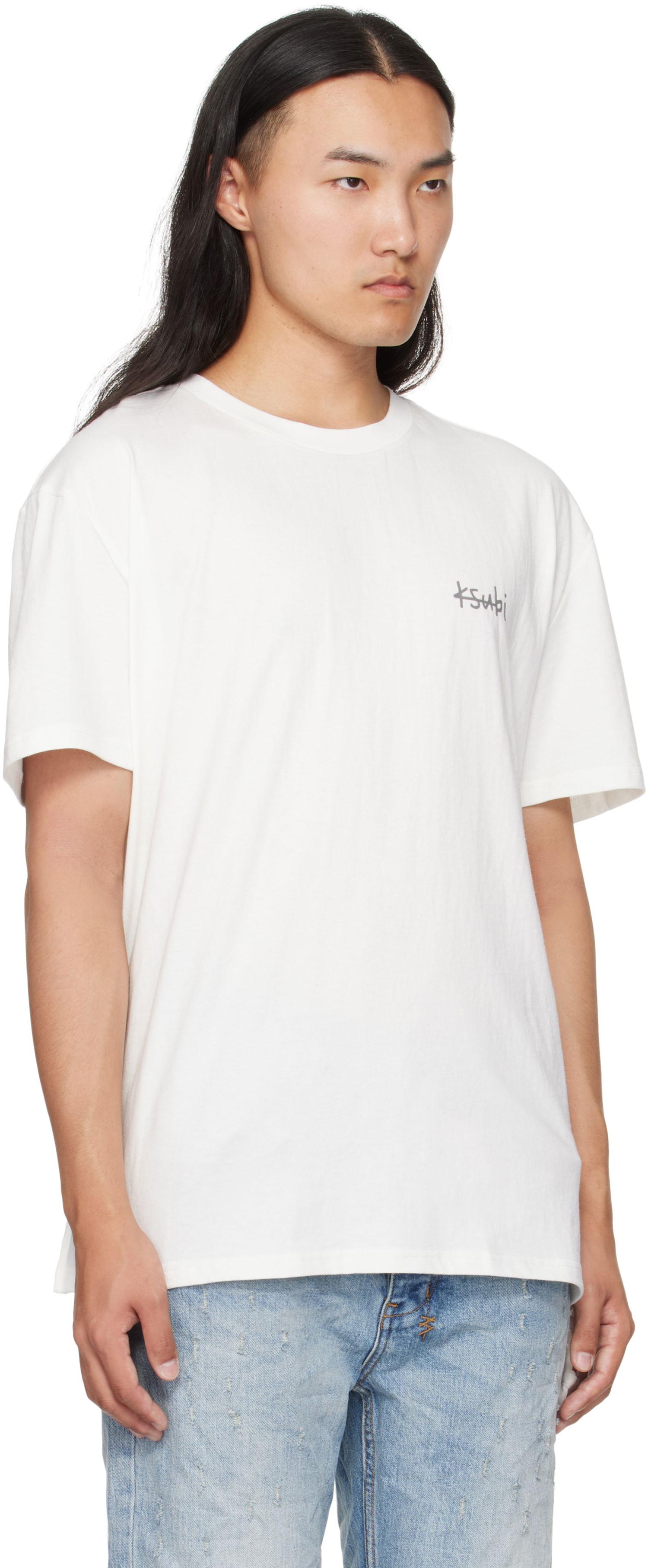 T-shirt Ksubi Ksubi All Day Biggie T-Shirt Hvid | MFA25TE003, 1
