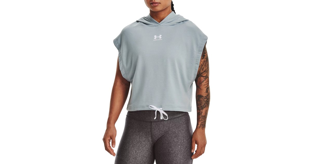 Sweatshirt Under Armour Rival Terry Hoodie Blå | 1376997-465, 1