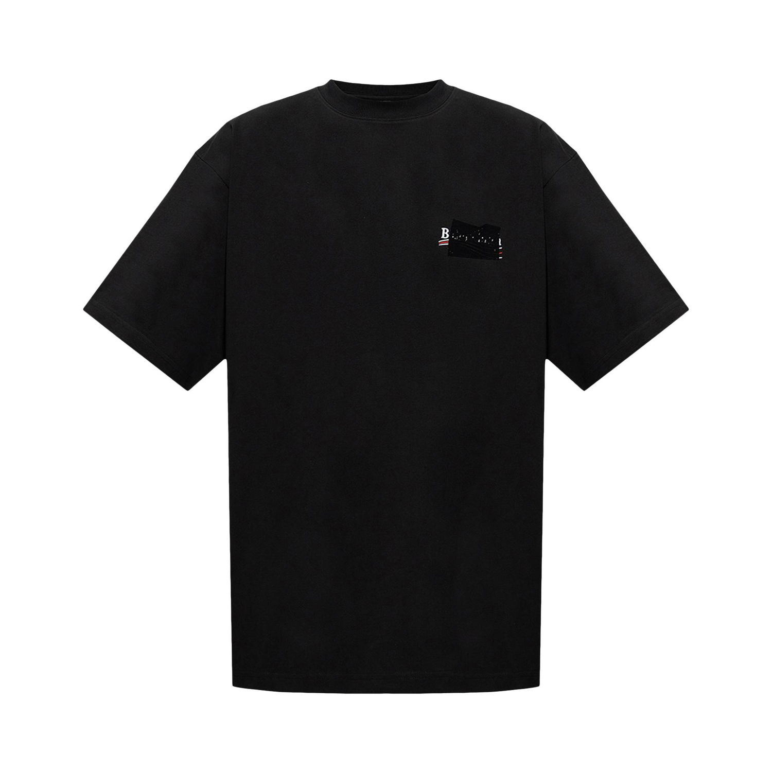 T-shirt Balenciaga Large Fit T-Shirt Sort | 641675 TNVG1 1089, 1