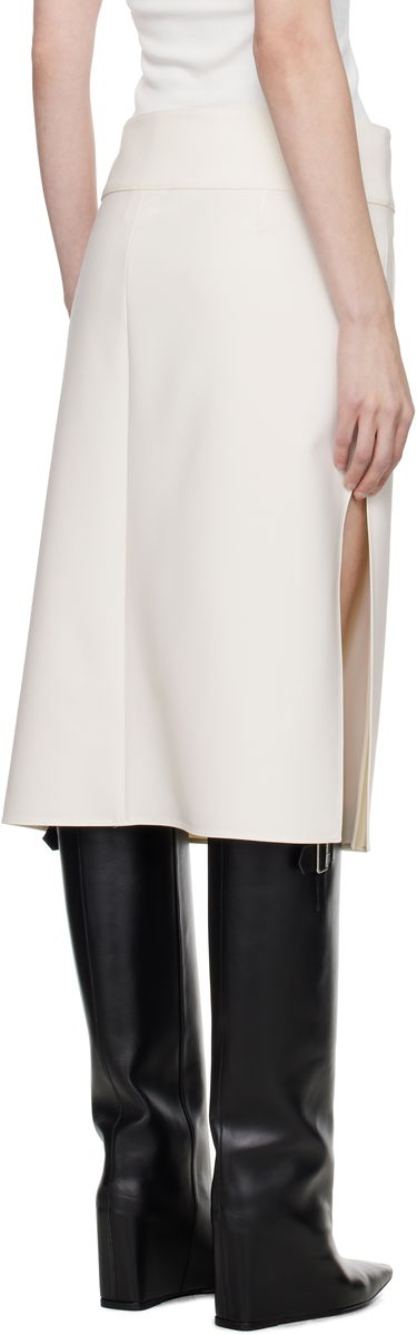 Nederdel Courrèges Courrèges Belted Slit Midi Skirt Hvid | 125CJU221PL0170, 2