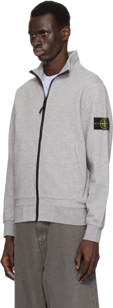 Sweatshirt Stone Island Stone Island Logo Patch Sweatshirt Grå | K1S156100643S0051, 3