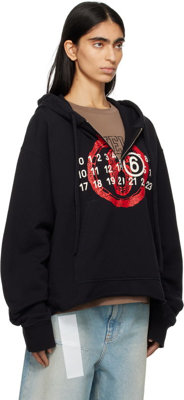 Sweatshirt Maison Margiela MM6 Maison Margiela Lunar New Year Capsule Zip-Up Hoodie Sort | S62GU0136 M25014, 1