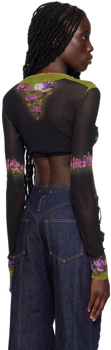 Crop top Jean Paul Gaultier Gaultier 'The Fleurs Petit Grand' Crop Top Flerfarvet | 23/12-F-TO080-T525-4000, 2