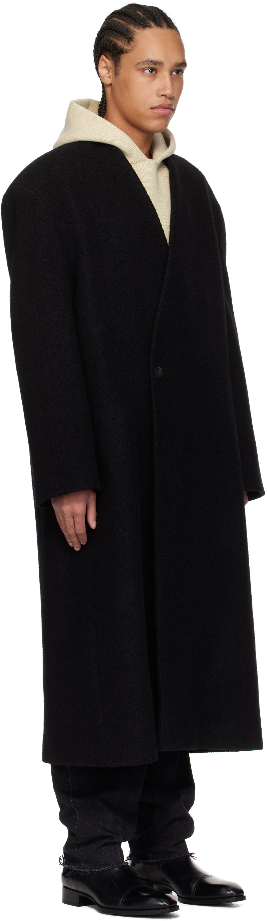 Trenchcoat Fear of God Fear of God Boiled Wool Relaxed Coat Sort | FGE230-300BOW, 1