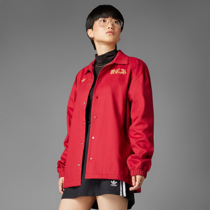 Vindjakke adidas Performance FC Bayern Anniversary Coach Jacket Rød | JF0585