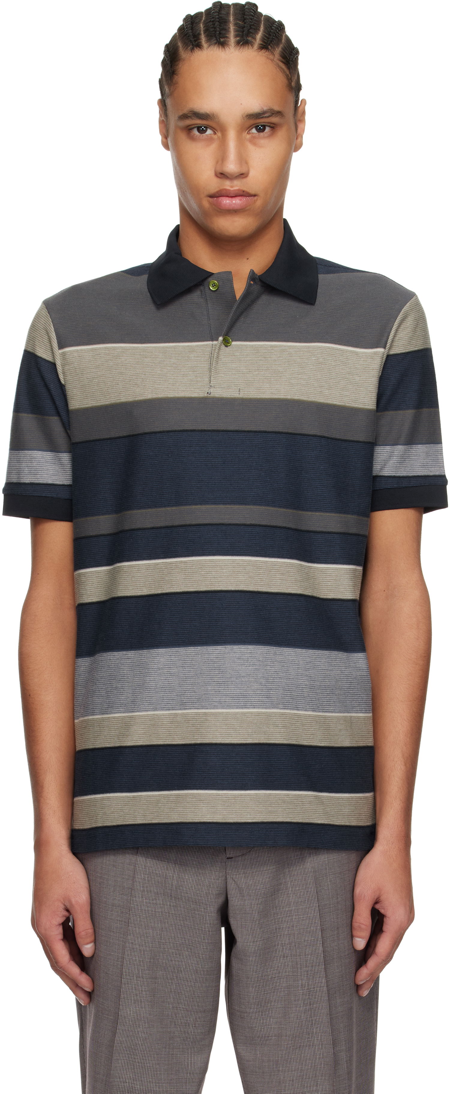 Polo skjorte Paul Smith Paul Smith Cotton Stripe Polo Flerfarvet | M1R-698P-P02605-34, 0