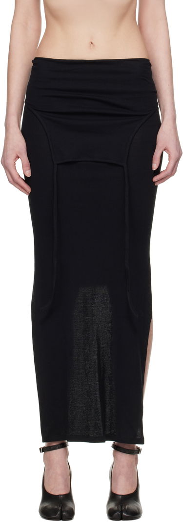 Nederdel Eckhaus Latta Eckhaus Latta Flip Midi Skirt Sort | 1206-EL-PS25-A -, 0