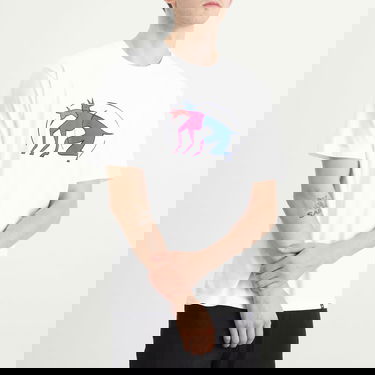 T-shirt By Parra Parra The Zoomies T-Shirt Hvid | 54120-WHT, 2