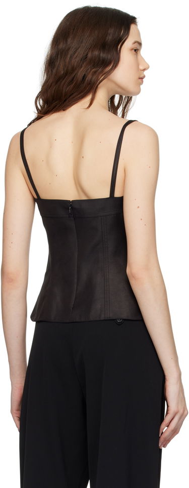 Tanktop Stella McCartney Peplum Camisole Sort | 6T01583DU401, 2
