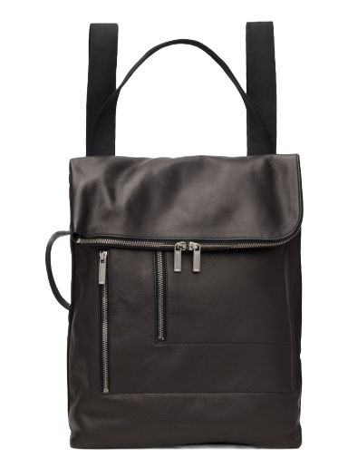 Rygsæk Rick Owens Leather Cargo Sort | RA02C0370 LCN