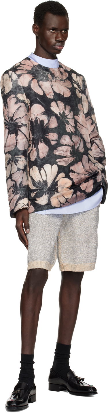 Sweater Dries Van Noten Dries Van Noten Silk Floral-Print Long Sleeve Top Lyserød | 251-020746-1202, 3