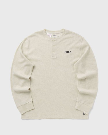 T-shirt Polo by Ralph Lauren Polo Ralph Lauren Long Sleeve Henley Sleep Top Beige | 714950609005, 2