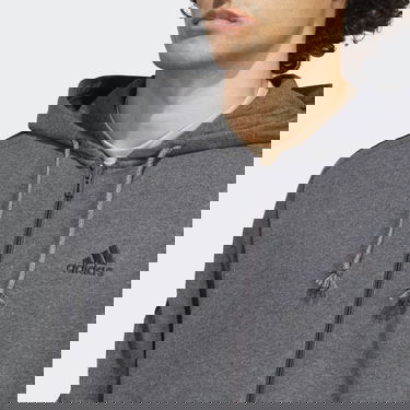 Sweatshirt adidas Performance Essentials French Terry 3-Stripes Full-Zip Hoodie Grå | IC9837, 5