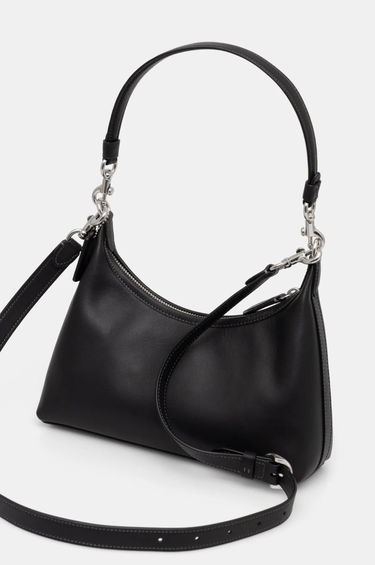 Skuldertaske Coach Leather Shoulder Bag with Chain Strap Sort | CW640, 2