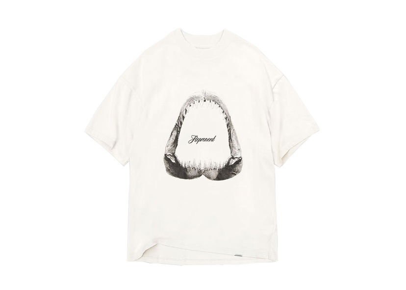 T-shirt Represent Clo Represent Shark Jaws T-shirt Flat White Hvid | M05237-72