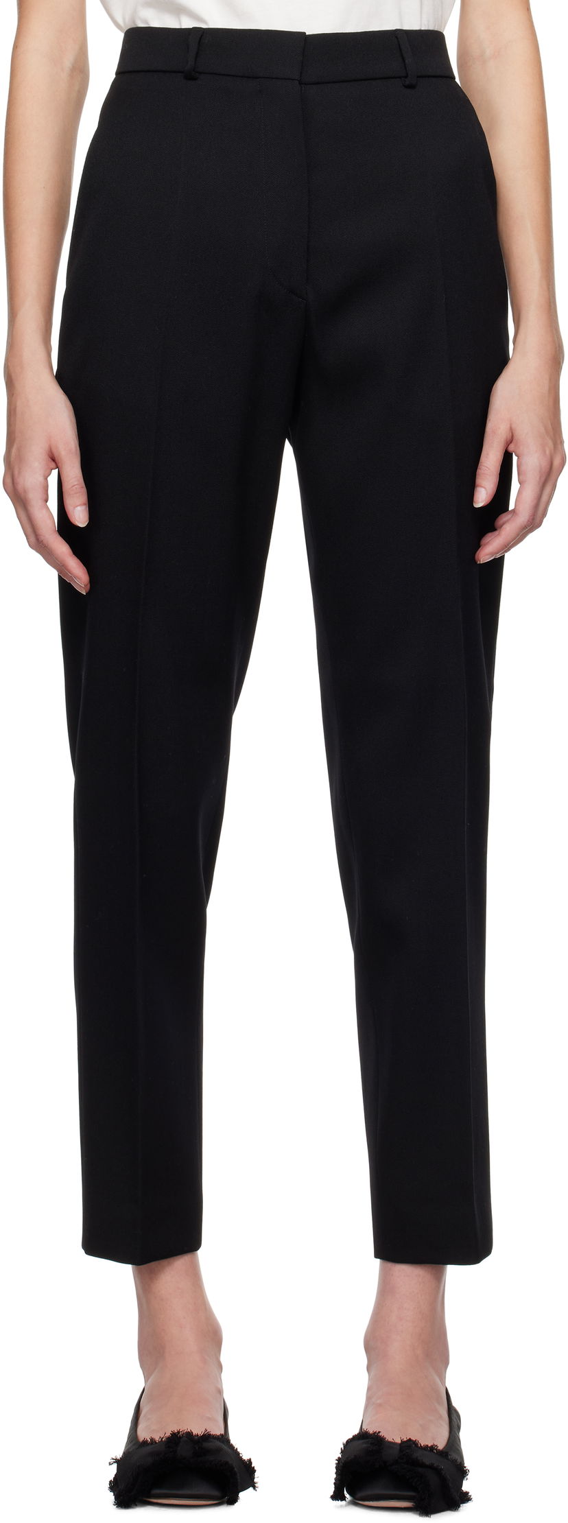 Bukser LANVIN Cigarette Trousers Sort | RW-TR0020-4885-H24