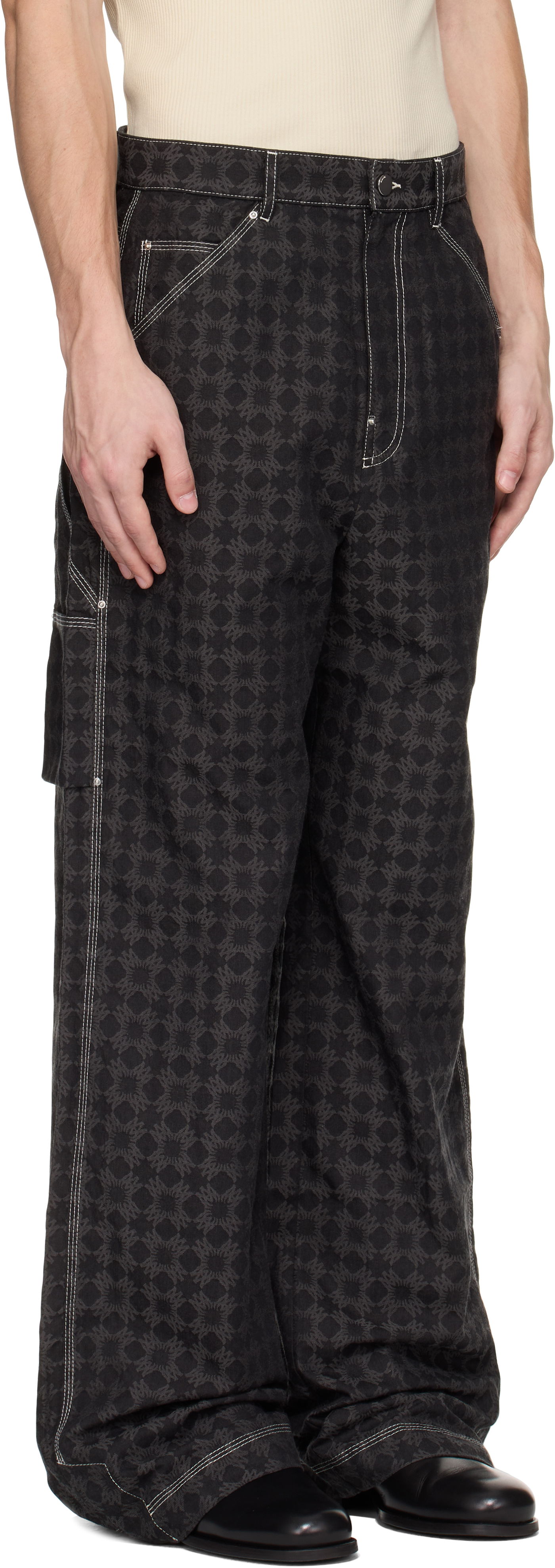 Cargo bukser AMIRI Amiri MA Quad Work Trousers Sort | AMPACA1039, 1