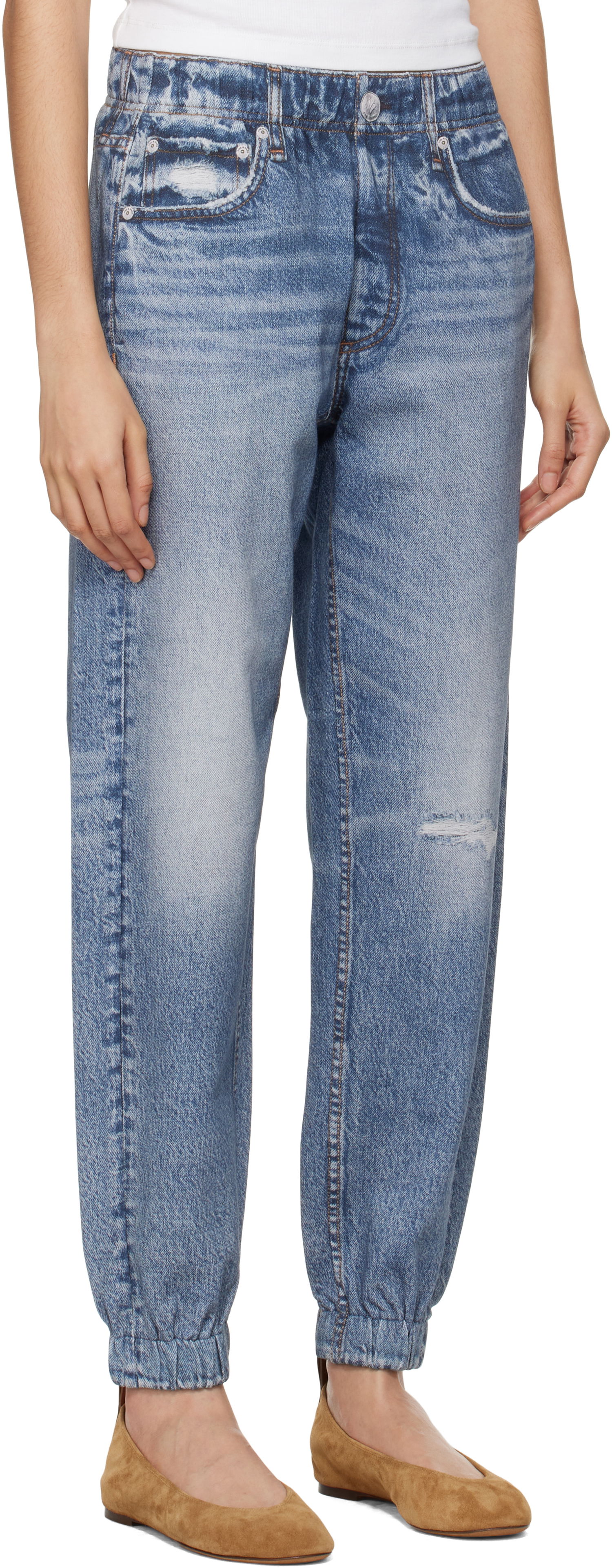 Jeans rag & bone Miramar Terry Jogger Lounge Pants Blå | WCW23F70008200, 1
