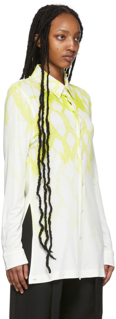 Skjorte Dion Lee Shibori Print Relaxed Shirt Hvid | C5013R22, 1